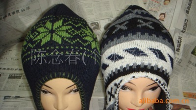 Factory direct sale export to Chesapeake and Japan the ear caps flying ski wool caps knitted hats