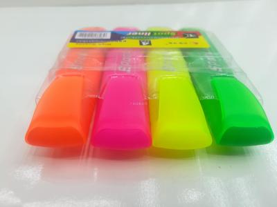 DH-102 4 color fluorescent pen PVC packaging