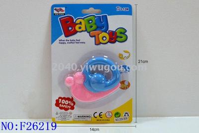 Baby toy baby ring bell boy and girl educational toy snail ring bell F26219