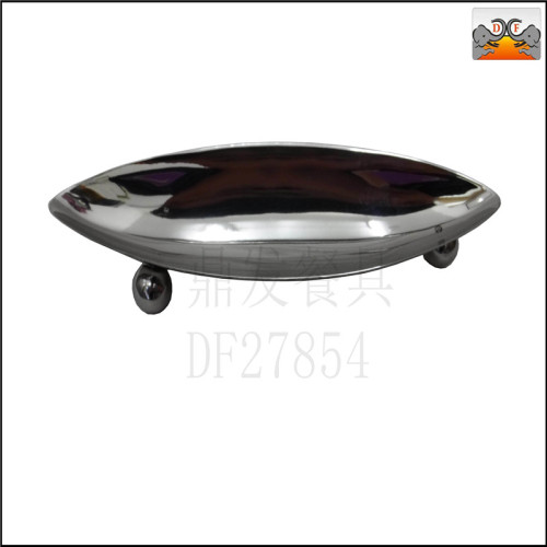 Df27854 Dingfa Stainless Steel Kitchen Hotel Supplies tableware Boat Fruit Plate