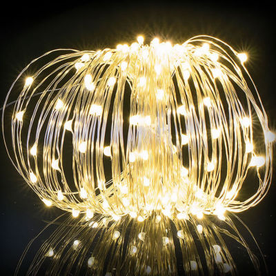 Led copper wire solar lamp string star light string copper wire lamp string waterproof Christmas festive lantern