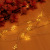 Five-pointed star shaped button battery copper wire lamp holiday party decorative lamp string