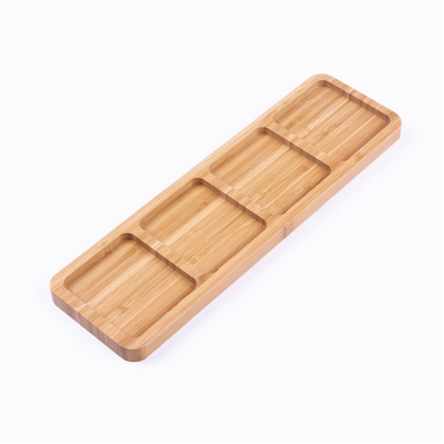 Bamboo Plate Fruit Display Plate Rectangular Nordic Style Home Living Room Small Candy Dessert Large Display Plate