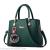 Hand-slung women's bag European and American fashion one-shoulder bag autumn and winter new hair ball