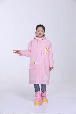 602 EVA Korean version of children's environmental protection raincoat backpack Christmas deer