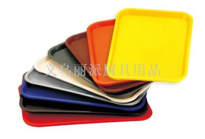 Plastic tray color tray color tray square plate snack plate hotel supplies