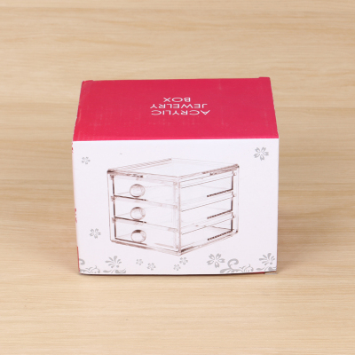 Three-Layer Pull-out Design Transparent Acrylic Storage Box Kitchen Raw Materials Seasoning Product Box