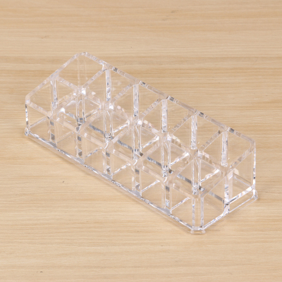 Makeup Plastic Cosmetics Storage Box Desktop Lipstick Stand Acrylic Transparent Nail Polish Eyebrow Pencil Display Stand