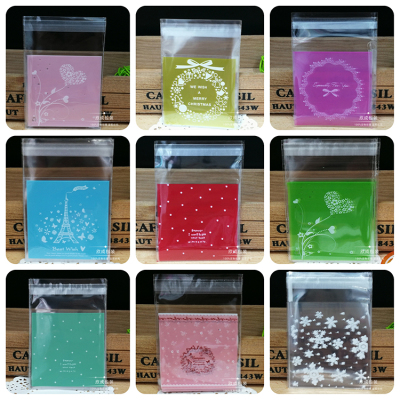 Wholesale Baking Cute Food Biscuit Packaging Bag Ornament OPP Plastic Bag Handmade Soap Packing Bag 7*7