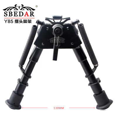 Outdoor 6 inch retractable swing head lock bipod