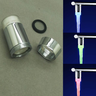 foreign trade dedicated for temperature control three-color color changing luminous faucet water flow power generation temperature sensing three-color sdf-d6