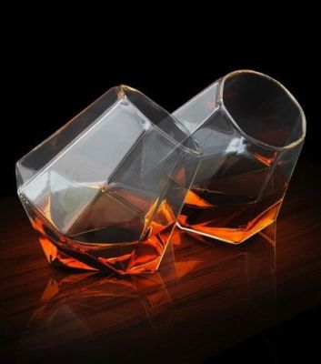 High borosilicate heat-resistant cold-resistant whiskey glass crystal diamond glass boutique creative spirit cup