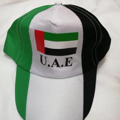 Uae polyester cap uae flag cap king's head hat national emblem hat advertising cap
