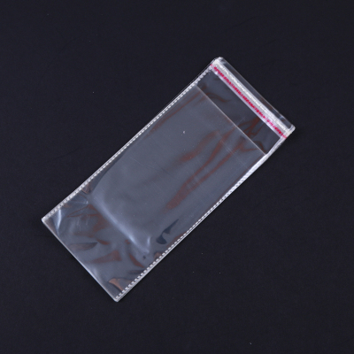 Double-Layer Monochrome Op Chuck Pearlescent Film English Bag Transparent Plastic Packaging Bag Self-Adhesive Bag