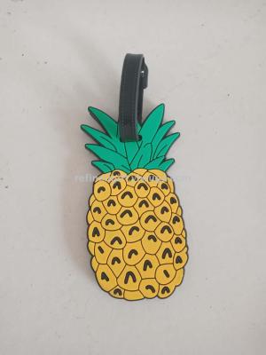 Creative PVC pineapple luggage trailer small pegasus luggage promotional gifts exquisite luggage tag