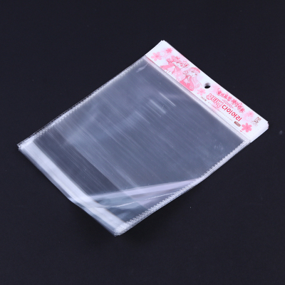 Junqing Plastic Bag Produced Korean Letters OPP Plastic Bag Thickened Self-Sealing Transparent Packaging Bag