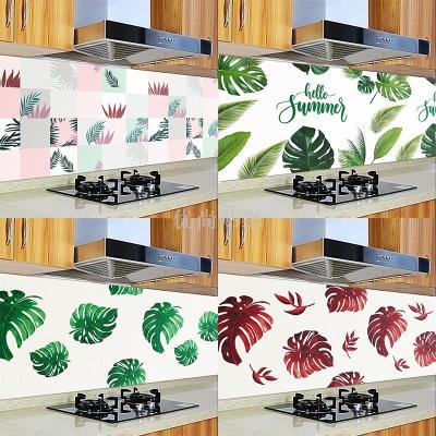 3 M/5 M Self-Adhesive Kitchen Greaseproof Stickers High Temperature Resistant for Cooktop Use Waterproof Oil-Proof Wall Stickers Wallpaper Cabinet Stickers