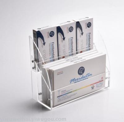 Weihai can customize acrylic pharmacy display rack drug display rack