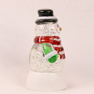 foreign trade exclusive crystal snowman scarf blue light led luminous snow decoration factory export european and american hot 472