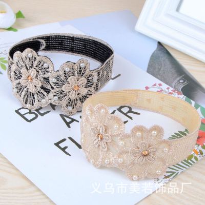 Time limit promotion Korean lace double flower bangs patch magic patch cute lace bangs patch