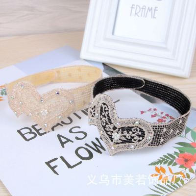 Magic stick hair stick lovely lace bangs hair band Original shop Korean lace love bangs stick hair band magic stick hair stick lovely lace bangs hair band