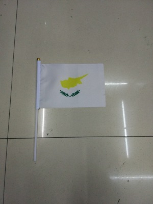 Cyprus Flag Flag Hand Signal Flag 14 * 21cm Factory Direct Sales