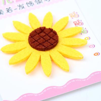 Original factory shop cartoon children cloth sunflower bang paste magic paste hair paste cute children bang paste