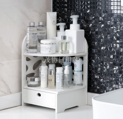 Multi-Layer Tripod Bathroom with Drawer Bathroom Corner Storage Rack