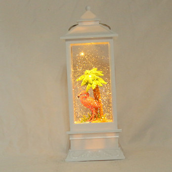 foreign trade exclusive for storm lantern holy bird crane under the tree luminous snowflake decoration factory export european and american hot 69