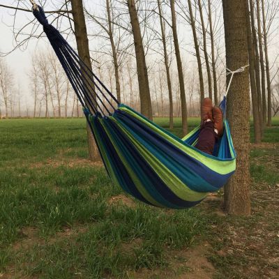 Single 80cm Hammock Wholesale Outdoor Leisure Canvas Hammock Spot