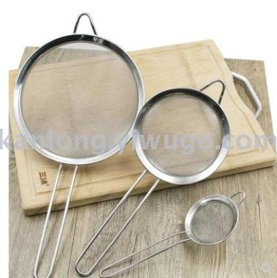 Baking tools stainless steel hand flour sieves sift sugar powder sift soy milk juice screen screen