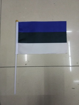 Flag of Estonia Hand Signal Flag 14*21 Factory Direct Sales