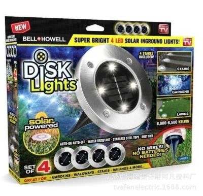 4led solar buried lights as seen on TV disk lights amazon hot style source plant