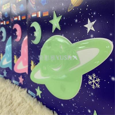 Glow-in-the-dark earth cartoon children's room bedroom sticker -in-the-dark wall sticker