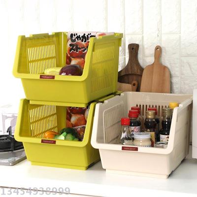 NSH6320 large stacked vegetable baskets fruits and vegetables are mostly made of plastic