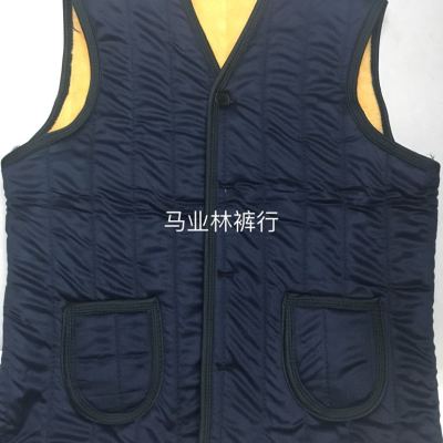 Add velvet large waistcoat for men autumn Winter new dad Jacket jacket for middle-aged and elderly waistcoat vest Thick men's wear