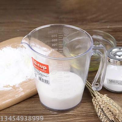 NSH6260 factory direct sale plastic with scale measuring cup kitchen large capacity measuring cup transparent 1 liter