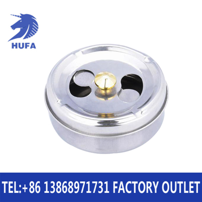 Stainless Steel Golden Roof Ashtray with Lid Rotating Full Closure Dense Ashtray Hotel Smoking Set Rotating Ring