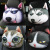 3D Creative Cartoon Headrest Statement Cat Dog Dog Automotive Headrest Neck Pillow