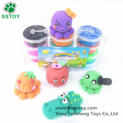 Manufacturers sell ultra light clay 12 color PVC box set children educational handmade toys plasticine space mud