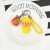 Cartoon bell eye rabbit hang bag key chain web celebrity glass duck creative accessory pendant key chain