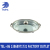 Stainless Steel Egg-Shaped Buffet Plate Glass Cover Egg-Shaped Fast Food Plate Stove Four-Corner Foot Plate