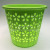 dustbin plastic waste bins flower hollow designer trash can durable rubbish bin DT1490672