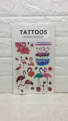 Unicorn flamingos sexy tattoo stickers