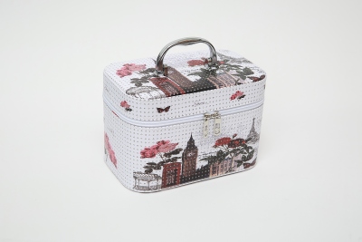 Changhao Korean-Style Cosmetic Case with Mirror Girls' Portable Cosmetic Bag with Diamond Printing Storage Box Manufacturer One Product Dropshipping