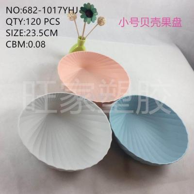 New plastic fruit plate shell plum - shaped fruit plate