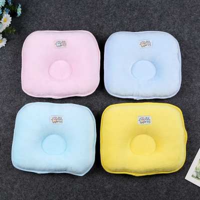 Newborn baby breathable pillow infant stereotyped pillow cartoon side turn pillow 