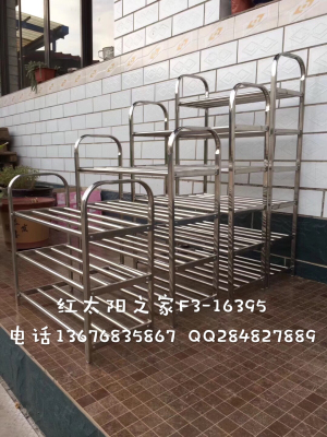 Manufacturer sells fashionable and contracted with stainless steel multilayer shoe rack