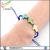 Hand-woven color cross bracelet turquoise cross rope