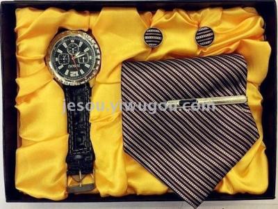 JESOU new men's watch and tie gift box set men's suit can do business promotion